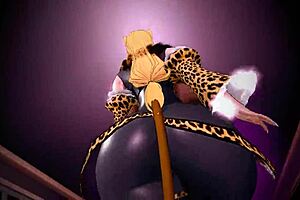 Curvy Mature Kiki Walks with Huge Sexy Boobs in 3D Cartoon