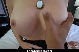 Stepson's forbidden lust for his busty stepmom unfolds