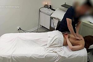 Alice, young waitress, didn't expect my special massage at the spa?