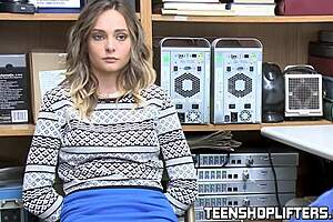 Juicy Young Thief's Pussy Smashed Hard by Devoted Security Officer in Office