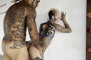 Sexy Tattooed Princess Joins Damilvvs for a Hot Training Session