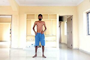 rajesh masturbates dick moaning and cums