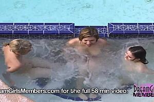 licking that shaved pussy and using ass toys at the spring break house?