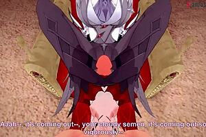 Arlecchino footwork and blowjob fantasy