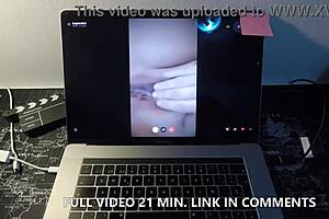 Spanish MILF porn actress fucks a fan on webcam, big tits and ass