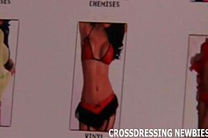 i love crossdressing like a sissy slut in lingerie