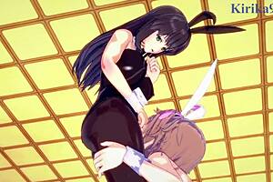 sagiri sakurai, setsuko ohara, excellen browning in wild lesbian hentai play