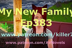 my new family 383 featuring small tits teen in erotic cartoon game
