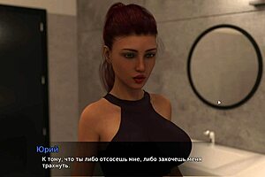 3D animated porn game with big tits and nipples
