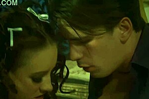 brunette maid threesome with friend