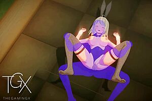 sexy fantasy girl dives into porn anime hentai sex gaming adventures