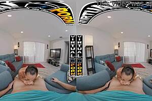 i'm doing the fucking chores with stepmom carmela clutch in vr, her big tits bouncing