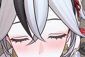 Anime cumshot video with Wuthering Waves tag