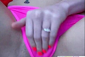 Brookeskye rubs pussy on rooftop