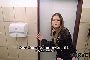 Hairless Czech Girl Rides Cowgirl in Shaved Pussy Scene