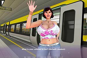 Summer hentai game: Voyeuristic pleasure with MILFs and big asses