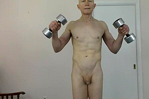 Gay naturists work out and get horny