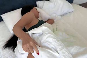 Step mother and step son shared a room in the hotel and they had to share a bed