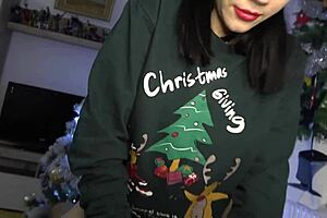 Stepsister Anna Delivers Hot Oral Creampie Gift!