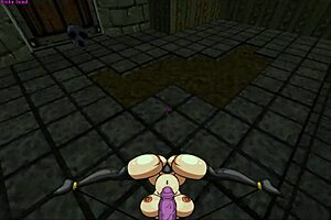 Slooter hentai ep 1 features futanari barbarian heroine banging monster girls