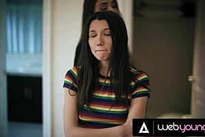 Obsessed Babe Demands Rough Lesbian Sex With Stepsister's Girlfriend