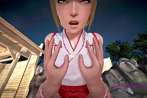 Helpful fox senko-san in maid cosplay