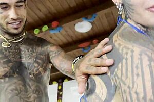 Sexy Tattooed Princess Joins Damilvvs for a Hot Training Session