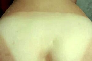 hot brunette rides cock and gets anal creampie in tight ass