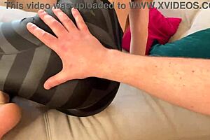 Russian Amateur Busty Mom Fucked Doggystyle With Cum On Ass