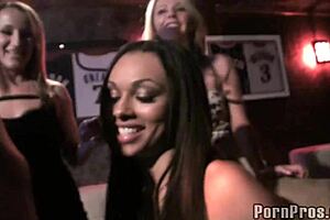 Horny slut devours stripper at party p1