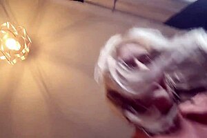 Horny girlfriend's shaved pussy teased close up