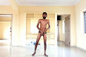 rajesh masturbates dick moaning and cums