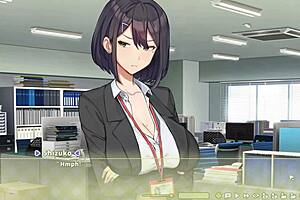 夏日苜蓿因巨乳被后宫游戏开除，然后操巨屌老板