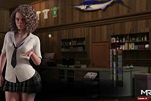 is the salesgirl getting her ass fucked in treasureofnadia e1 77?