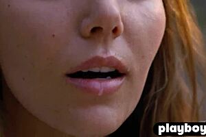 Beautiful Blonde Milf Katya Clover Poses Outdoors In The Rain, Revealing Her Perfect Body With Small Tits