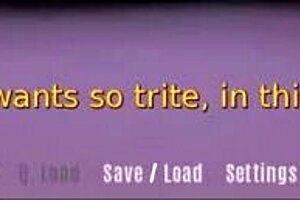 Peeping on stepmom in bathroom during hentai game