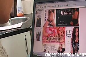 i love crossdressing like a sissy slut in lingerie