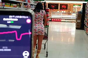 martinasmith fingers and squirts at the mall in public!