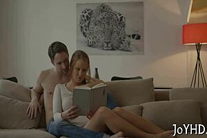 young girl and throbbing penis in couple's intimate moments