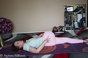 yoga lesson three sixty two with cute brunette milf