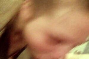 Deep throat blowjob with an amateur housewife