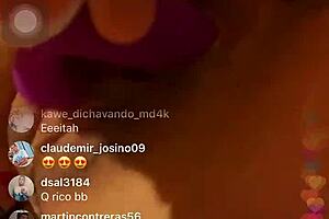 Enjoying the live stream on Instagram