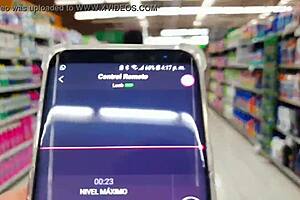 martinasmith fingers and squirts at the mall in public!