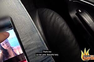 Public pussy riding with a hot brunette MILF in POV