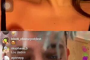 Enjoying the live stream on Instagram