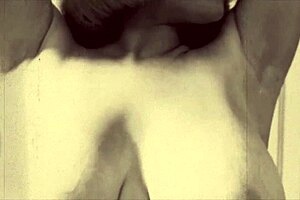 Vintage MILF flaunts big hairy tits