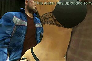 Cristina Interacts with Two Mechanics in Workshop Scenario