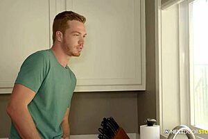 donte thick fucks hot ginger on rooftop while neighbors watch