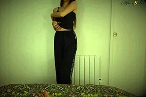 hey, watch this skinny 18+ babe strip down with tiny tits slowly