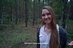 Powerful Cumshot Covers Sexy Nympho’s Face in Forest. Tanned Teen Takes Huge Cock in Amateur Action.